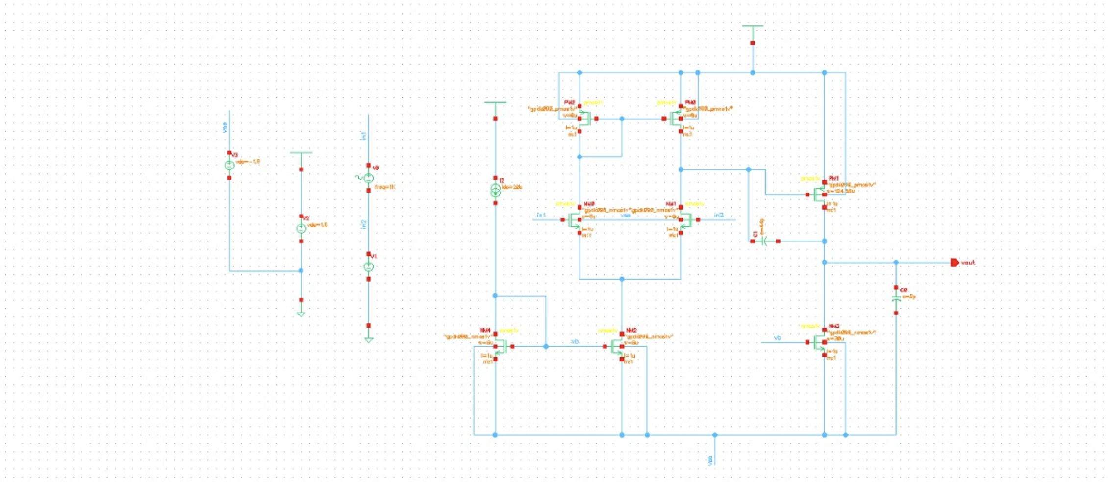 2-Stage Op-Amp Schematic Capture
